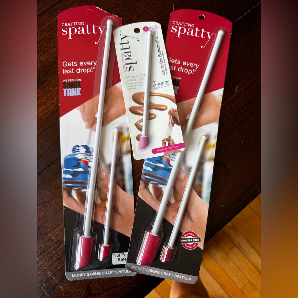 3 packs of Spatty Spatulas for cosmetics and crafts